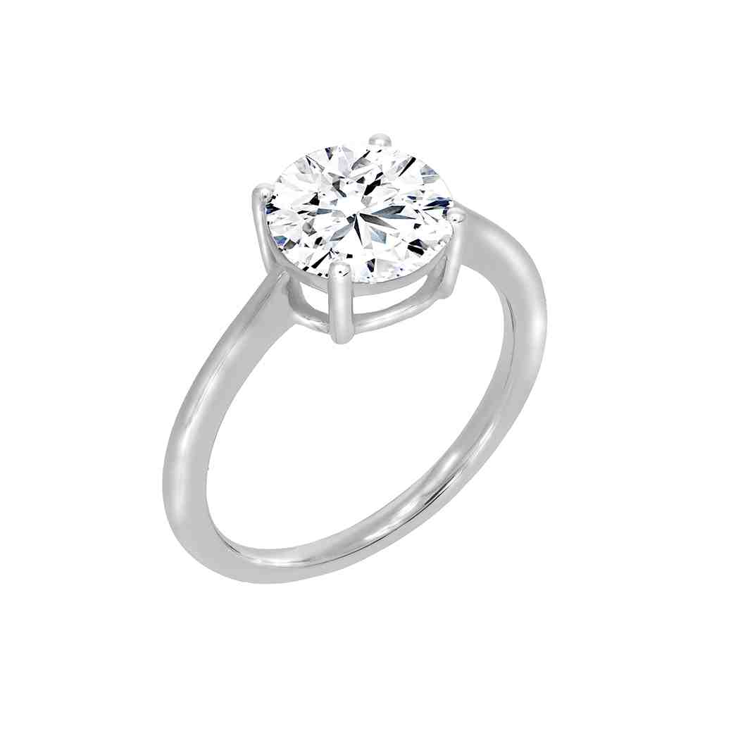 Round Brilliant Cut Lab Created Diamond Engagement Ring LR63ARD2.00